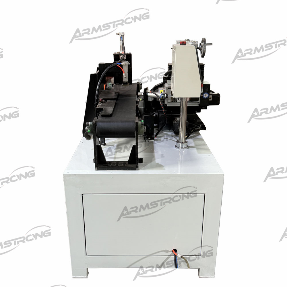 Automatic positioning drilling for brake pad wire cable hole